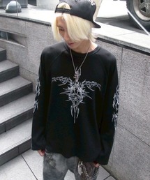 DIG YOUR OWN GRAVE（ディグユアオウングレイブ）の「【DIG YOUR OWN GRAVE】TRIBAL WAFFLE L/S T-shirts / 【ディグユアオウングレイブ】トライバルワッフル長袖Tシャツ（Tシャツ/カットソー）」