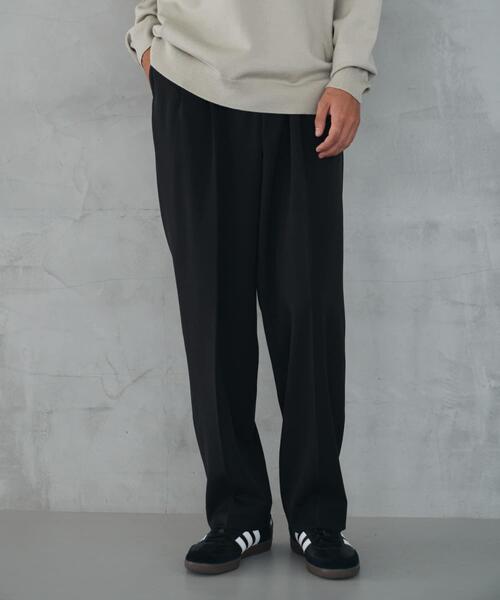 URBAN RESEARCH DOORS（アーバンリサーチドアーズ）の「『仁村紗和さん着用』『UR TECH』完声2タックワイドトラウザー（その他パンツ・メンズ・ブラック/ブラウン・MEDIUM/LARGE/SMALL）」の18枚目の写真