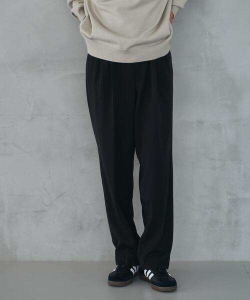 URBAN RESEARCH DOORS（アーバンリサーチドアーズ）の「『仁村紗和さん着用』『UR TECH』完声2タックワイドトラウザー（その他パンツ・メンズ・ブラック/ブラウン・MEDIUM/LARGE/SMALL）」の19枚目の写真