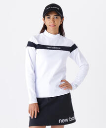 ニューバランス ゴルフ タートルネック 長袖 Tシャツ ロゴ 柄 4 NEW BALANCE GOLF ニューバランス タートルネック 長袖Tシャツ