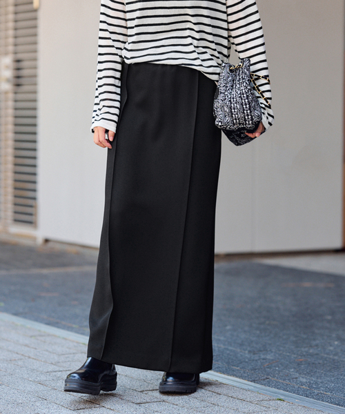 BRIEFING ブラック　 スカート XS ≪手洗い可≫イージースラックススカート（スカート