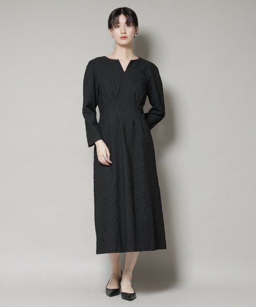 troisieme chaco/PUFFY JACQUARD ワンピース（ワンピース