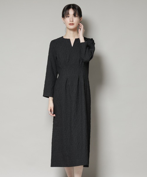 troisieme chaco/PUFFY JACQUARD ワンピース（ワンピース