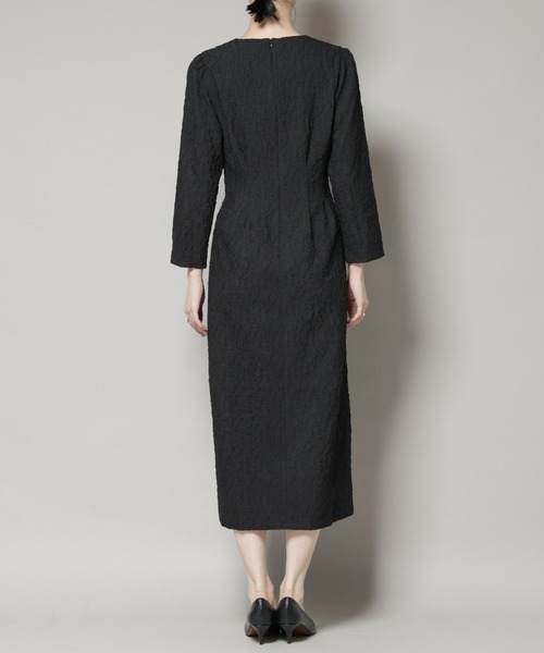 セール】troisieme chaco/PUFFY JACQUARD ワンピース（ワンピース