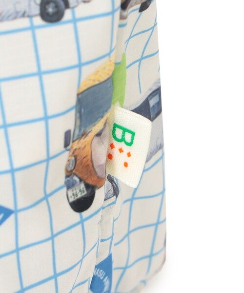 BEAMS mini（ビームスミニ）の「【COLLABORATION】那須どうぶつ王国 / ECOバッグ 2025FW（トートバッグ・レディース・ミント/オレンジ・ONE SIZE）」の11枚目の写真