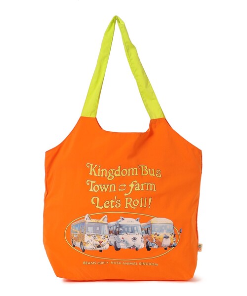 BEAMS mini（ビームスミニ）の「【COLLABORATION】那須どうぶつ王国 / ECOバッグ 2025FW（トートバッグ・レディース・ミント/オレンジ・ONE SIZE）」の16枚目の写真