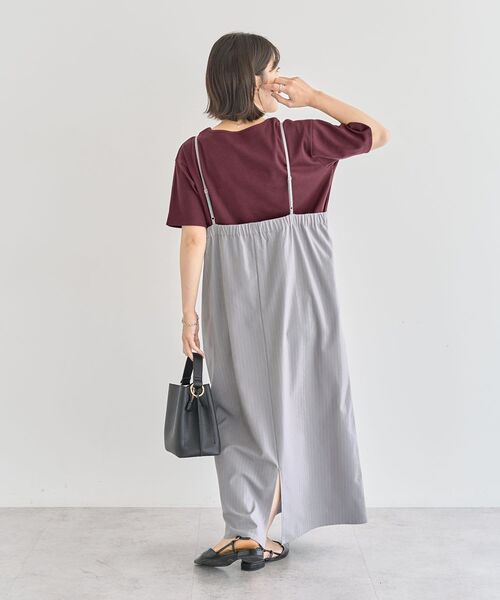 Green　Parks（グリーンパークス）の「Vネックキャミワンピース（ワンピース・レディース・グレー/ネイビー/ブラック・FREE）」の18枚目の写真