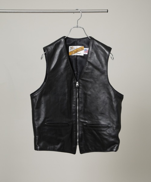 Schott 193V LEATHER VEST / レザーベスト　新品未使用 193V LEATHER VEST/レザーベスト | Schott（ショット） ｜【公式