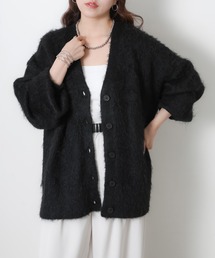 Riberry（リベリー）の「シャギーVネックニットカーディガン（カーディガン/ボレロ）」