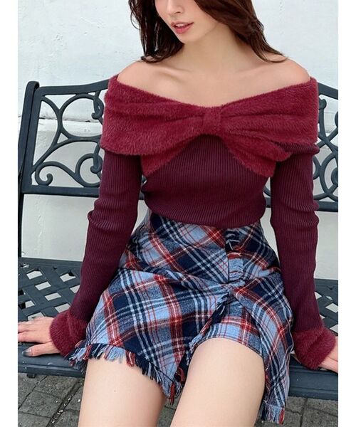 トップス Kissy レイヤードニットトップス[品番：MKSW0066564]｜RESEXXY（リゼクシー