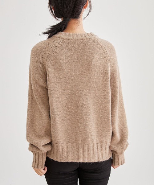 Lace Ladies(レースレディース)の「ウールライク ダブルジップ ラグラン ニット トップス(カーディガン/ボレロ・レディース・グレー/ブラック/アイボリー/ベージュ・FREE)」の18枚目の写真