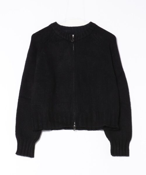Lace Ladies(レースレディース)の「ウールライク ダブルジップ ラグラン ニット トップス(カーディガン/ボレロ・レディース・グレー/ブラック/アイボリー/ベージュ・FREE)」の11枚目の写真