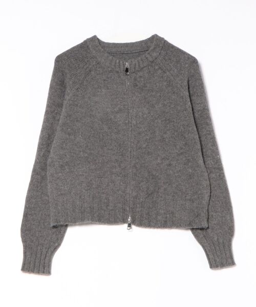 Lace Ladies(レースレディース)の「ウールライク ダブルジップ ラグラン ニット トップス(カーディガン/ボレロ・レディース・グレー/ブラック/アイボリー/ベージュ・FREE)」の12枚目の写真