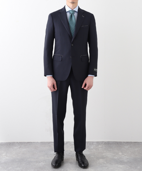 EDIFICE(エディフィス)の「D.OLIVER 3ボタン ピンヘッド (DORMEUIL)(スーツセット・メンズ・ネイビー/グリーン系その他・48/46/44/42/50)」の3枚目の写真