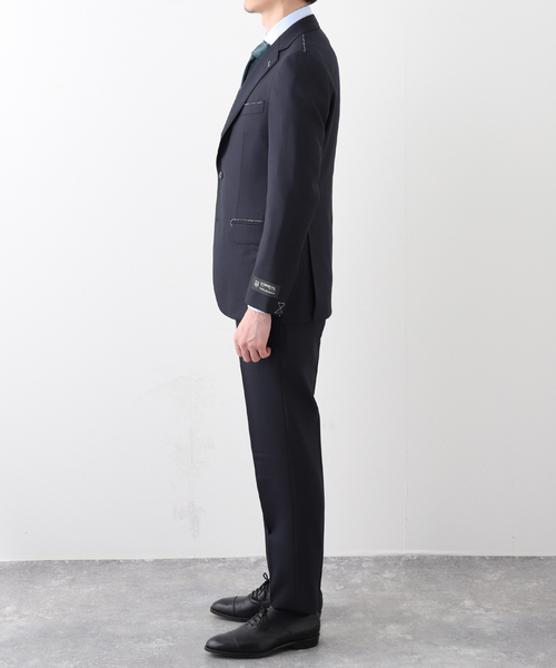 EDIFICE(エディフィス)の「D.OLIVER 3ボタン ピンヘッド (DORMEUIL)(スーツセット・メンズ・ネイビー/グリーン系その他・48/46/44/42/50)」の4枚目の写真