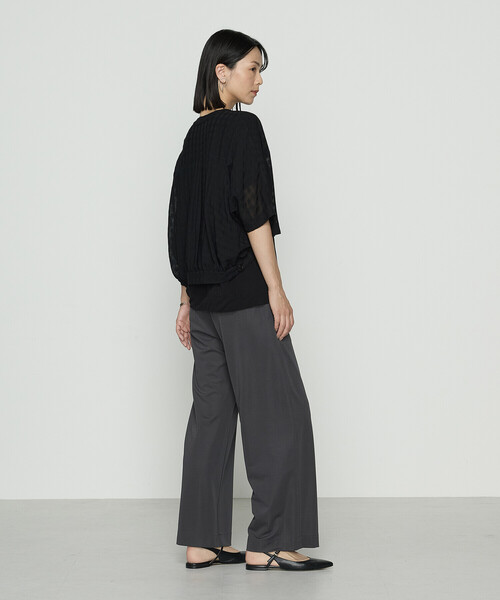 Gabardine K.T（ギャバジンケーティー）の「チェック柄カラミ ショートブルゾン（ブルゾン・レディース・ブラック/ダークブラウン・9号）」の18枚目の写真