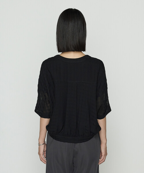 Gabardine K.T（ギャバジンケーティー）の「チェック柄カラミ ショートブルゾン（ブルゾン・レディース・ブラック/ダークブラウン・9号）」の19枚目の写真