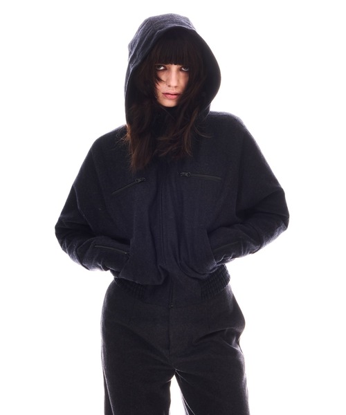 BEEDEN（ビーデン）の「DOLMAN HOODED BLOUSON（ブルゾン・レディース・マルチ/ダークグレー・FREE）」の5枚目の写真