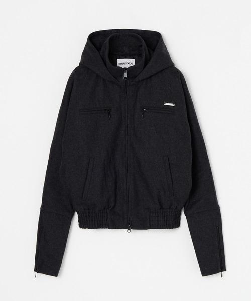 BEEDEN（ビーデン）の「DOLMAN HOODED BLOUSON（ブルゾン・レディース・マルチ/ダークグレー・FREE）」の7枚目の写真