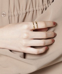 NANO universe（ナノユニバース）の「2連風デザインリング（リング）」