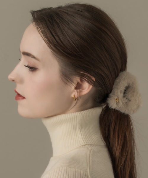 HAIRCLIP/HEART×FAKE FUR（バレッタ/ヘアクリップ）｜muku（ムク）の