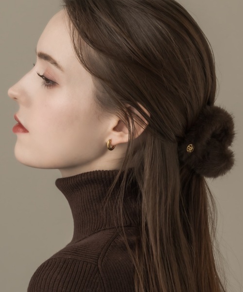 HAIRCLIP/HEART×FAKE FUR（バレッタ/ヘアクリップ）｜muku（ムク）の