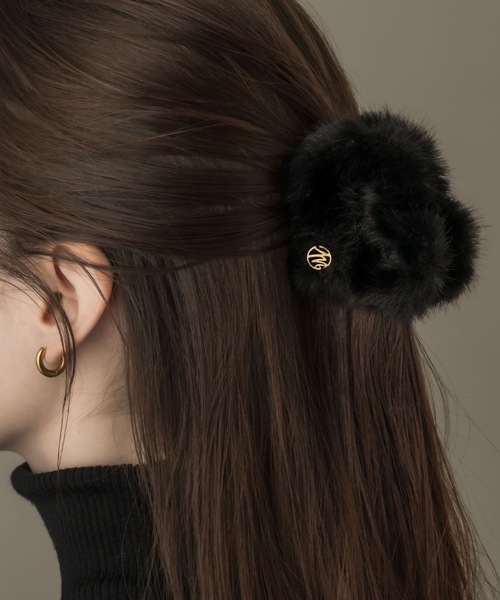 HAIRCLIP/HEART×FAKE FUR（バレッタ/ヘアクリップ）｜muku（ムク）の