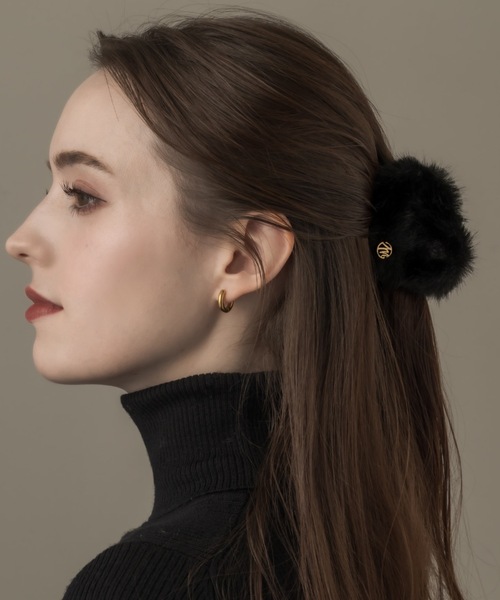 HAIRCLIP/HEART×FAKE FUR（バレッタ/ヘアクリップ）｜muku（ムク）の