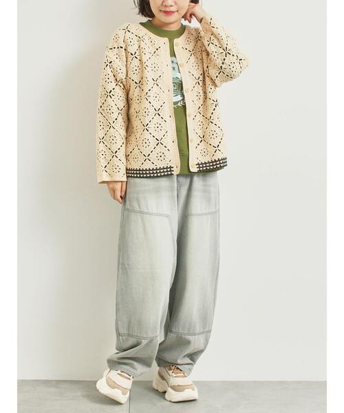 クロシェ編み風カーディガン（カーディガン/ボレロ）｜SM2