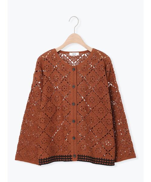 クロシェ編み風カーディガン（カーディガン/ボレロ）｜SM2