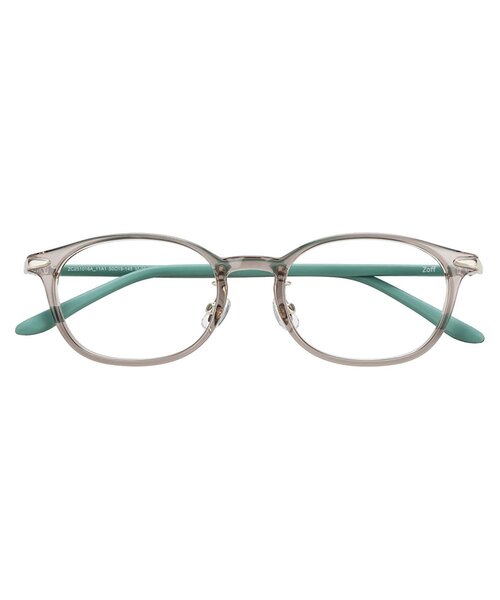 ウェリントン型 メガネ｜レザー調 ラバーテンプル ズレ落ち防止 眼鏡