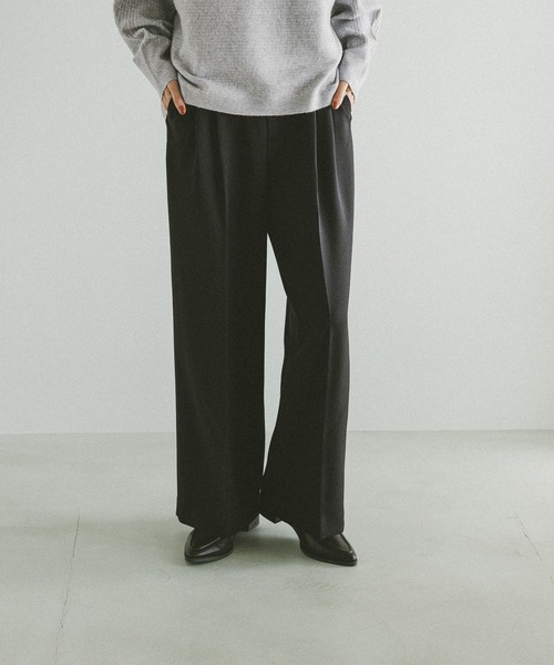 セール】お手入れラクラクセットアップ/ワイドパンツ/587724（その他