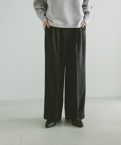 セール】お手入れラクラクセットアップ/ワイドパンツ/587724（その他