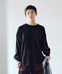ＭＥＤＥ１９Ｆ　ケミカル加工をほどこしたワッフルトップス