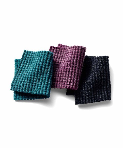 MEDE19F(メデジュウキュウ)の「MEDE19F ケミカル加工をほどこしたワッフルトップス(Tシャツ/カットソー・レディース・ブラック/パープル/グリーン・M/L/LL)」の21枚目の写真