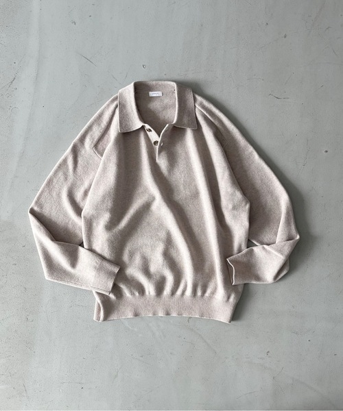 crepscule ニットポロ　M-G Knit Polo C.Gray M-G Knit Polo #C.Gray [2403-012] – ciacura