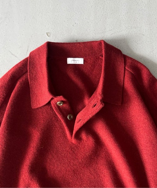 crepuscule(クレプスキュール)の「crepuscule M-g knit polo(ニット/セーター・メンズ・レッド/イエロー/ベージュ/ブルー・2/1)」の9枚目の写真
