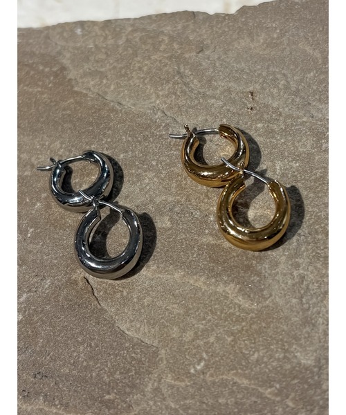 Ungrid（アングリッド）の「ミニフープデザインピアス（ピアス（両耳用）・レディース・シルバー/ゴールド・FREE）」の10枚目の写真