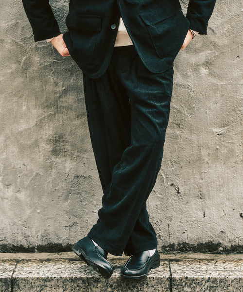 P コーデュロイ2タックパンツ 'セットアップ着用可能'（その他パンツ