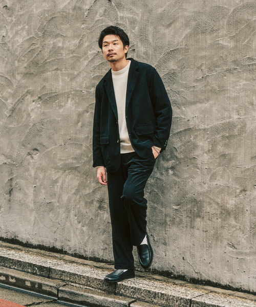 417 EDIFICE（フォーワンセブンエディフィス）の「P  コーデュロイ2タックパンツ "セットアップ着用可能"（その他パンツ・メンズ・ベージュ/ブラック/ホワイト系その他/チャコールグレー・LARGE/MEDIUM/SMALL）」の16枚目の写真