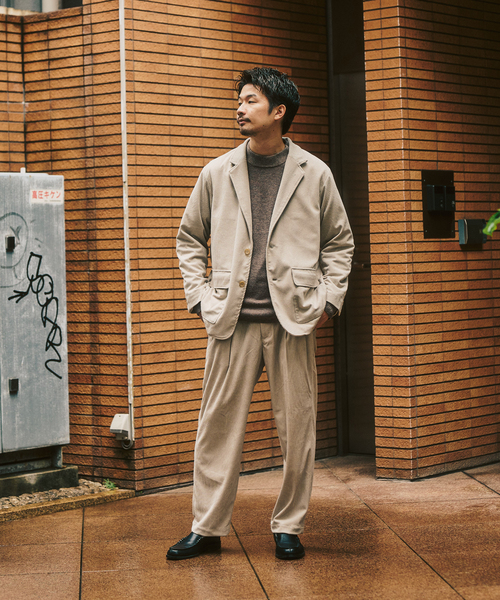 417 EDIFICE（フォーワンセブンエディフィス）の「P  コーデュロイ2タックパンツ "セットアップ着用可能"（その他パンツ・メンズ・ベージュ/ブラック/ホワイト系その他/チャコールグレー・LARGE/MEDIUM/SMALL）」の18枚目の写真