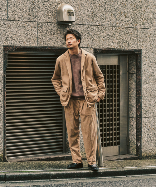 417 EDIFICE（フォーワンセブンエディフィス）の「P  コーデュロイ2タックパンツ "セットアップ着用可能"（その他パンツ・メンズ・ベージュ/ブラック/ホワイト系その他/チャコールグレー・LARGE/MEDIUM/SMALL）」の19枚目の写真