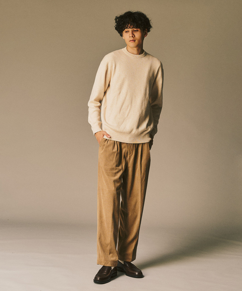 417 EDIFICE（フォーワンセブンエディフィス）の「P  コーデュロイ2タックパンツ "セットアップ着用可能"（その他パンツ・メンズ・ベージュ/ブラック/ホワイト系その他/チャコールグレー・LARGE/MEDIUM/SMALL）」の21枚目の写真