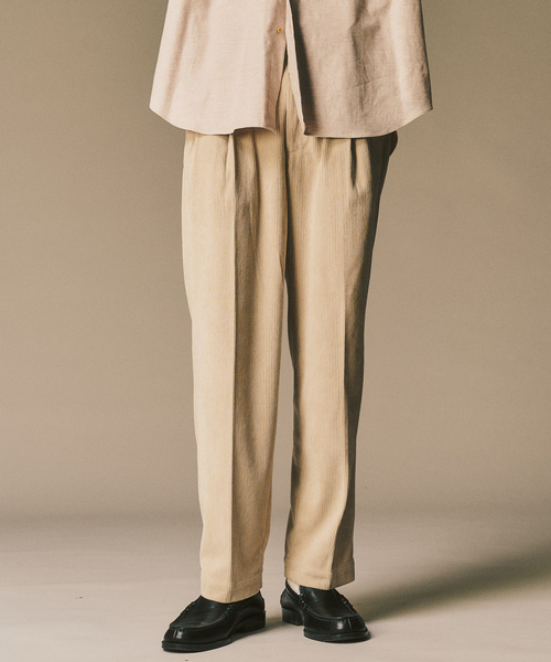 P コーデュロイ2タックパンツ 'セットアップ着用可能'（その他パンツ