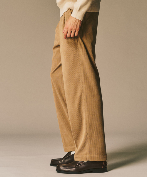 417 EDIFICE（フォーワンセブンエディフィス）の「P  コーデュロイ2タックパンツ "セットアップ着用可能"（その他パンツ・メンズ・ベージュ/ブラック/ホワイト系その他/チャコールグレー・LARGE/MEDIUM/SMALL）」の7枚目の写真