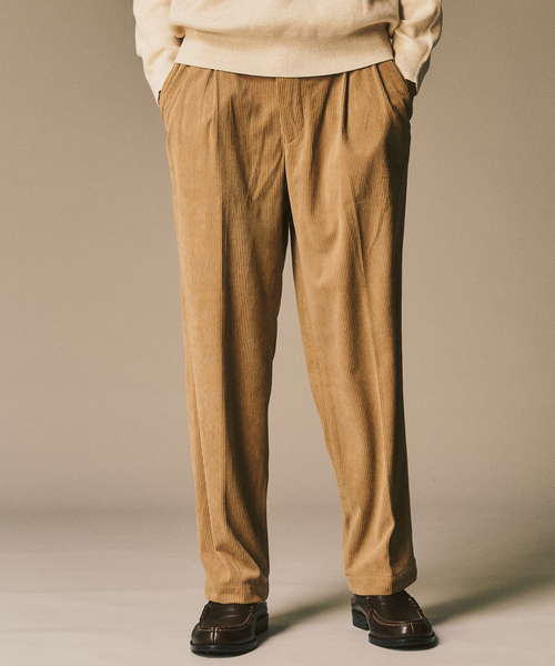 417 EDIFICE（フォーワンセブンエディフィス）の「P  コーデュロイ2タックパンツ "セットアップ着用可能"（その他パンツ・メンズ・ベージュ/ブラック/ホワイト系その他/チャコールグレー・LARGE/MEDIUM/SMALL）」の10枚目の写真