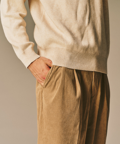 417 EDIFICE（フォーワンセブンエディフィス）の「P  コーデュロイ2タックパンツ "セットアップ着用可能"（その他パンツ・メンズ・ベージュ/ブラック/ホワイト系その他/チャコールグレー・LARGE/MEDIUM/SMALL）」の11枚目の写真