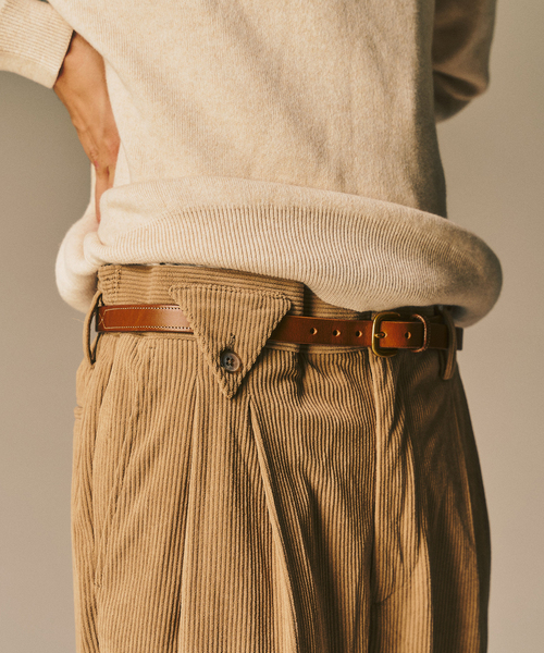 417 EDIFICE（フォーワンセブンエディフィス）の「P  コーデュロイ2タックパンツ "セットアップ着用可能"（その他パンツ・メンズ・ベージュ/ブラック/ホワイト系その他/チャコールグレー・LARGE/MEDIUM/SMALL）」の13枚目の写真