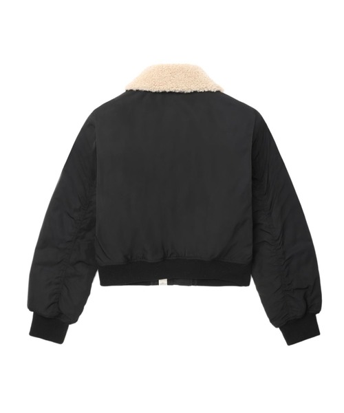 A BATHING APE（アベイシングエイプ）の「BOMBER JACKET（ミリタリージャケット・レディース・ベージュ/ブラック・X-SMALL/SMALL）」の3枚目の写真