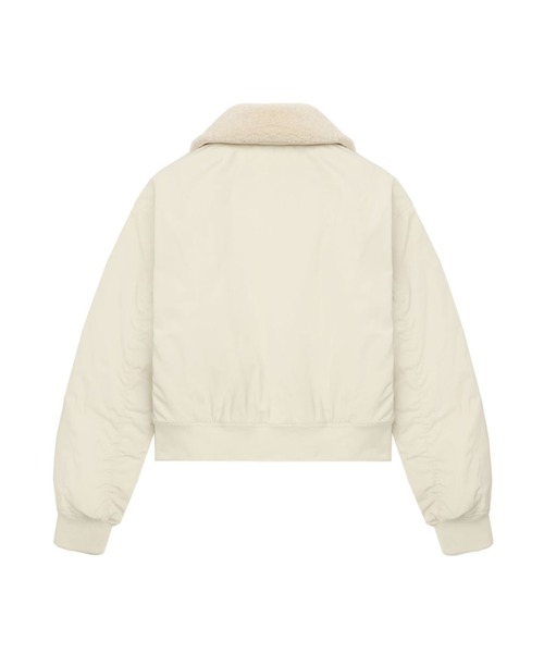 A BATHING APE（アベイシングエイプ）の「BOMBER JACKET（ミリタリージャケット・レディース・ベージュ/ブラック・X-SMALL/SMALL）」の4枚目の写真